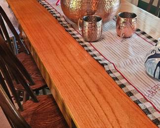 Frm Style table with 6 Windsor chairs