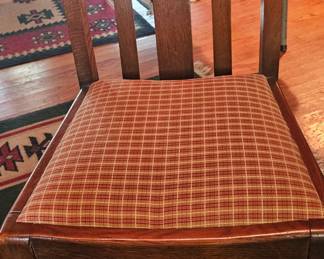 4 Wooden chairs with English Draw table
