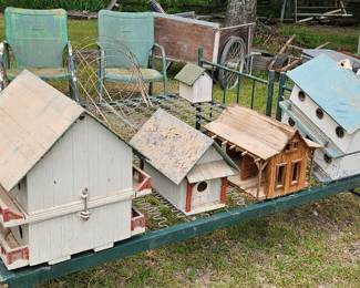Collection of bird houses