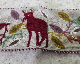 Beaded wallet. Native American.