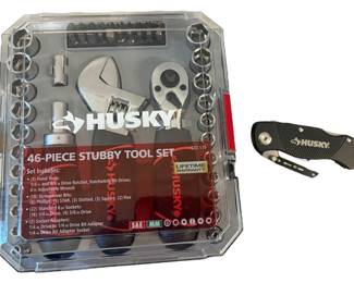 Husky 46Piece Stubby Tool Set Knife