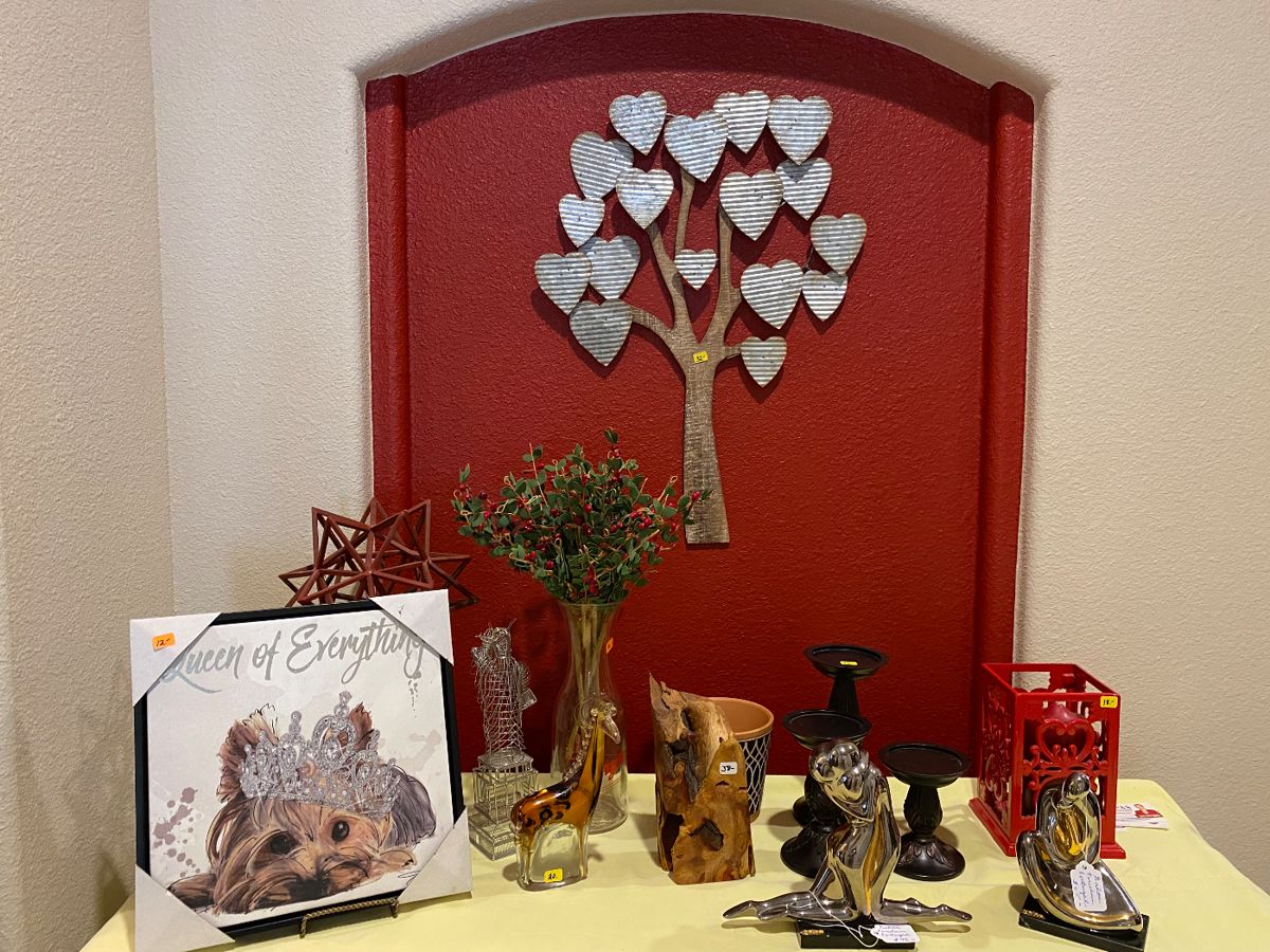 Welcome to our lovely home, filled with color and collectibles of every kind