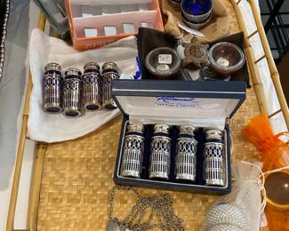 salt cellars and salt and pepper sets
