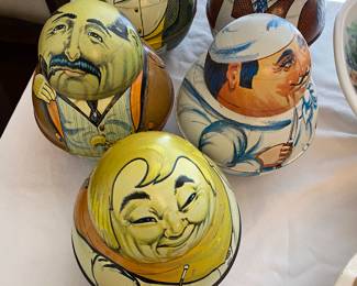 whimsical round belly containers