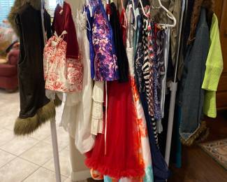 Client close out of poshmark store, many nice clothes, some designer brands, some with original tags