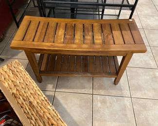 teak bench