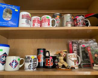 Collectibles Ohio State and various baseball items