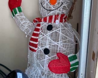 Large light up snowman