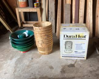 Heater and baskets