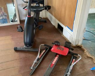 Exercise Bike and rower