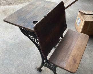 Antique School Desk