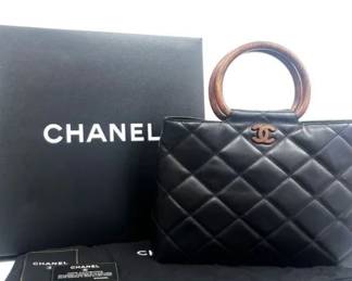 Vintage Wooden Handle RARE Chanel (full set)