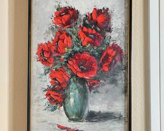 Poppy painting by Texas artist Ruth Womack