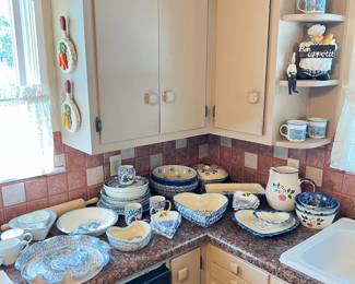 various spongeware pieces