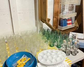 Coca-cola glasses, vintage glassware