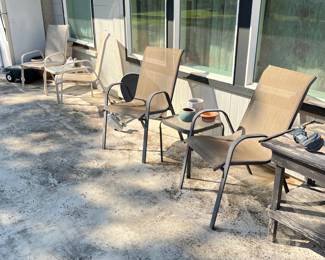 various patio furniture