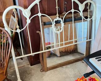 vintage iron/brass headboard