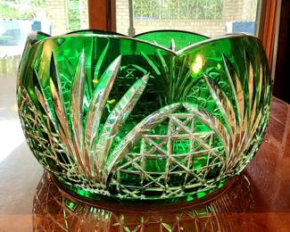 Bohemian crystal bowl