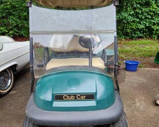 Club Car electric Golf Cart.  Needs battery but does run. 