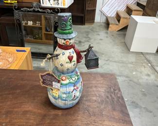 Jim Shore Heartwood Creek "Winter's Light" 2003 Snowman