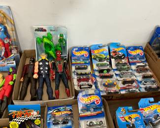 Action Figures & Hot Wheels Die Cast Cars