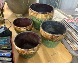 Stoneware Pottery Planters