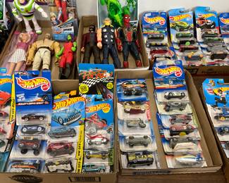 Action Figures & Hot Wheels Die Cast Cars
