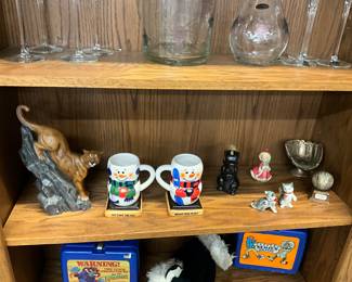 Assorted Figurines & Cups
