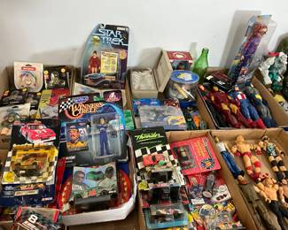 Assorted Action Figures & Die Cast Toys