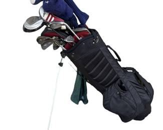 Golf Clubs, Balls Bag