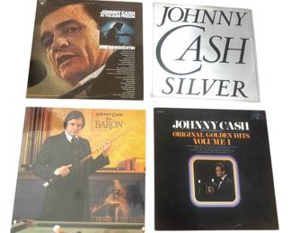 4 Johnny Cash Vinyl Records