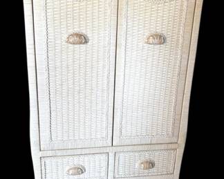 Handmade Pier 1 Wicker Armoire