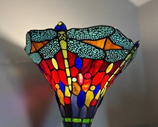 Stained glass floor lamp