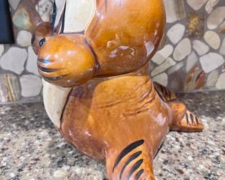 Vintage Wally the Walrus cookie jar
