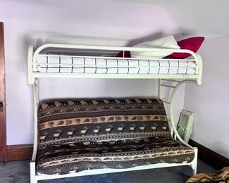 Twin over queen futon bunkbed