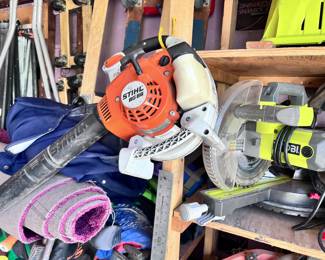 Stihl & Ryobi Tools including chop saw