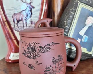 Clay teapot