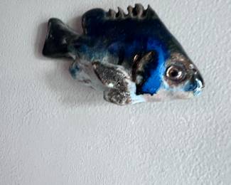 Ceramic fish wall hangings