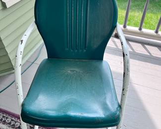 Vintage metal patio chair