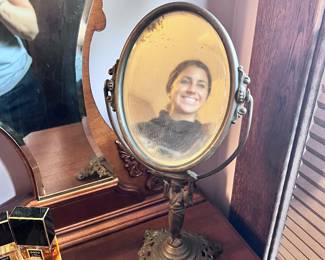 Antique Art Nouveau Vanity Mirror