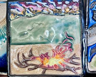 Art pottery tiles