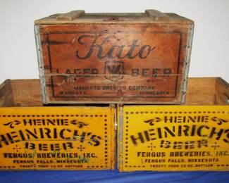 Wood Kato Beer case Mankato Brewing Company, Minnesota