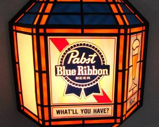 Pabst Blue Ribbon lighted Beer sign