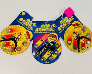 Vintage Dick Tracy and Batman Rad Rollers Collectible Action Marbles, in original packaging