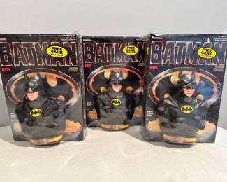 1989 Ralston Batman Cereal Box with Batman coin bank, sealed there are 7 in total that are all sealed