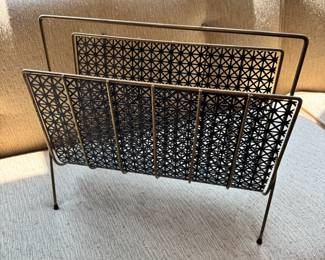 Vintage Atomic magazine rack