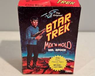 Vintage Unused Star Trek Mr. Spock Mix ‘N Mold in original box