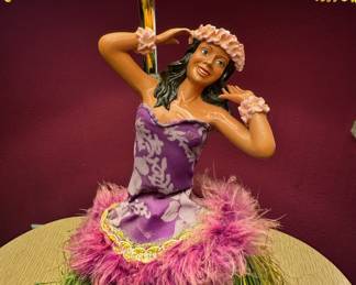 Vintage 1969 Dancing Hula Girl lamp. She actually dances!