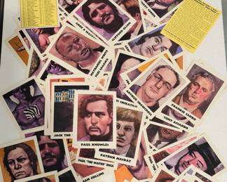 A collection of over 100 vintage True Crime Series trading cards