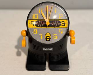 Vintage Casio Robot AC-100 alarm clock in working condition